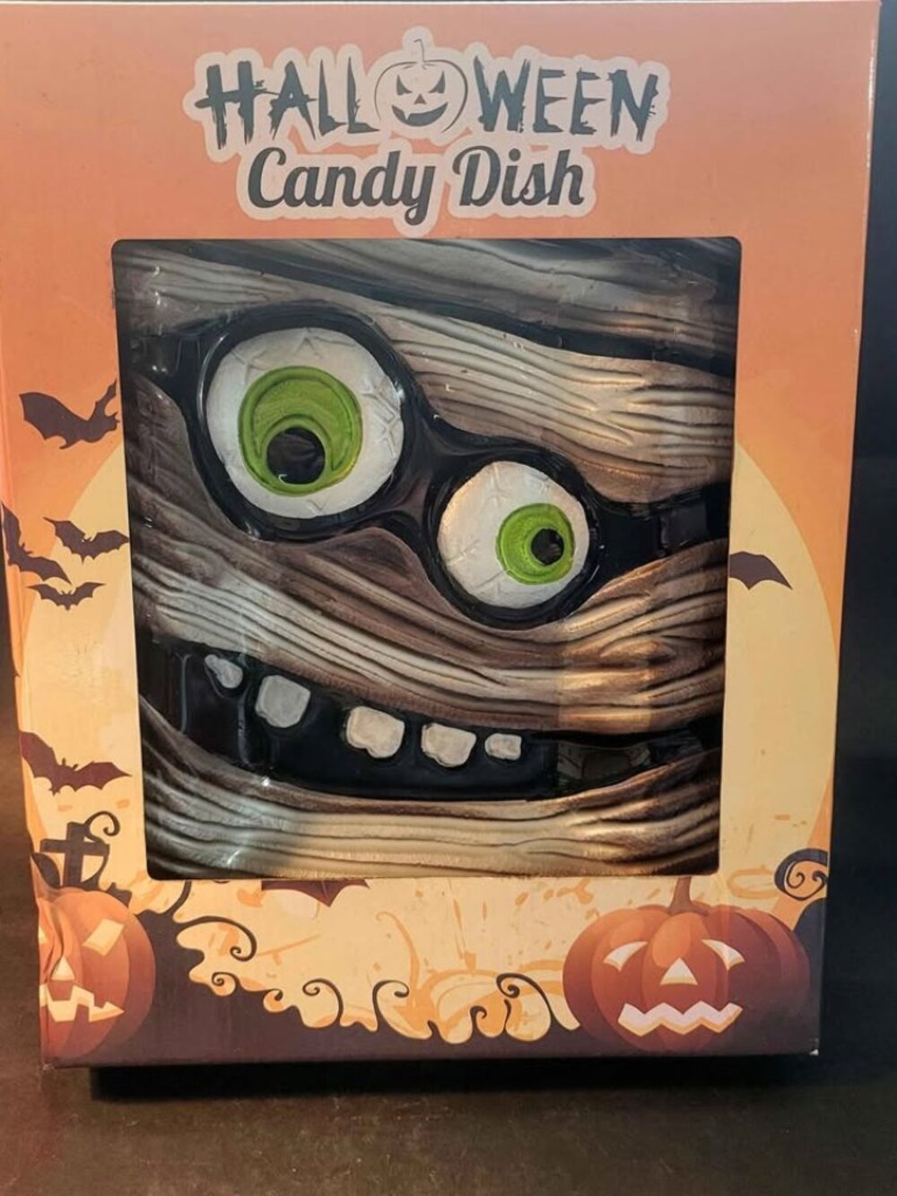 Vintage American Greetings Halloween Mummy Candy Dish
